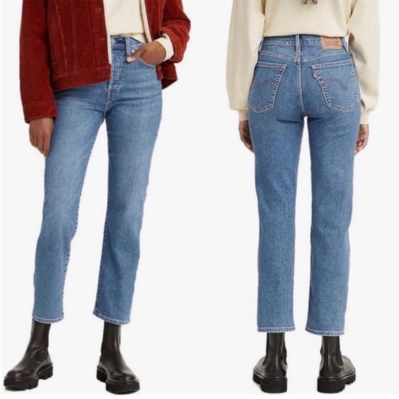 Levi's Denim - Levi's Wedgie Straight Leg Button Fly Classic Blue Jeans size 27